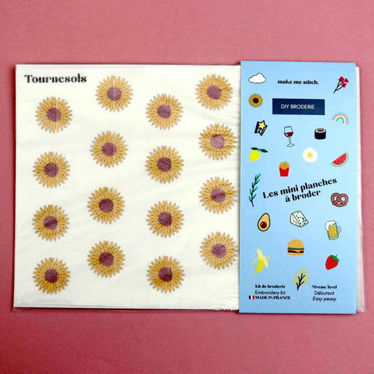 Mini planche à broder | Tournesols