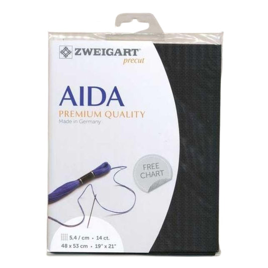 Toile Aïda 5.4 pts/cm - Noir