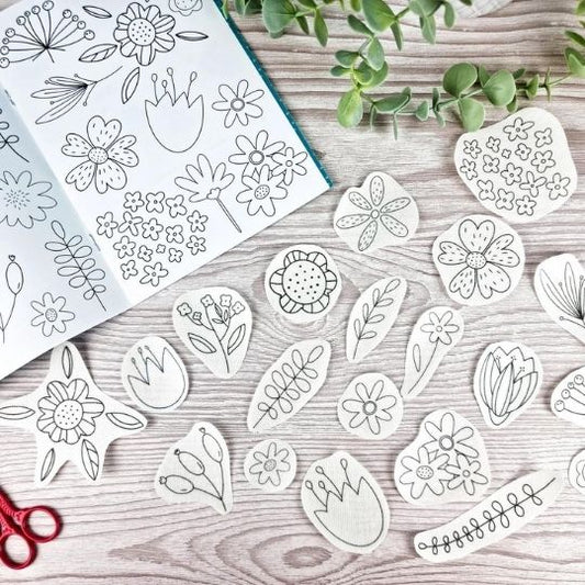 Stick & Stitch Floral Doodle