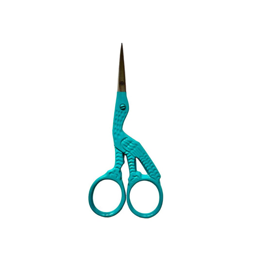 Stork embroidery scissors - Teal