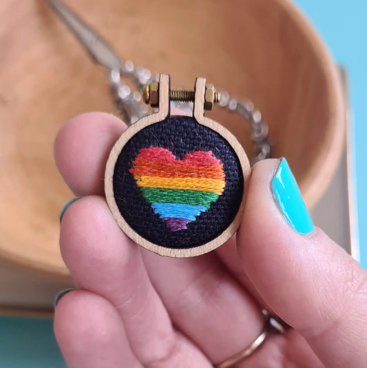 Kit charm - Cœur Arc-en-ciel