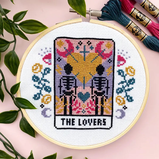Kit cross stitch Tarot card The Lovers