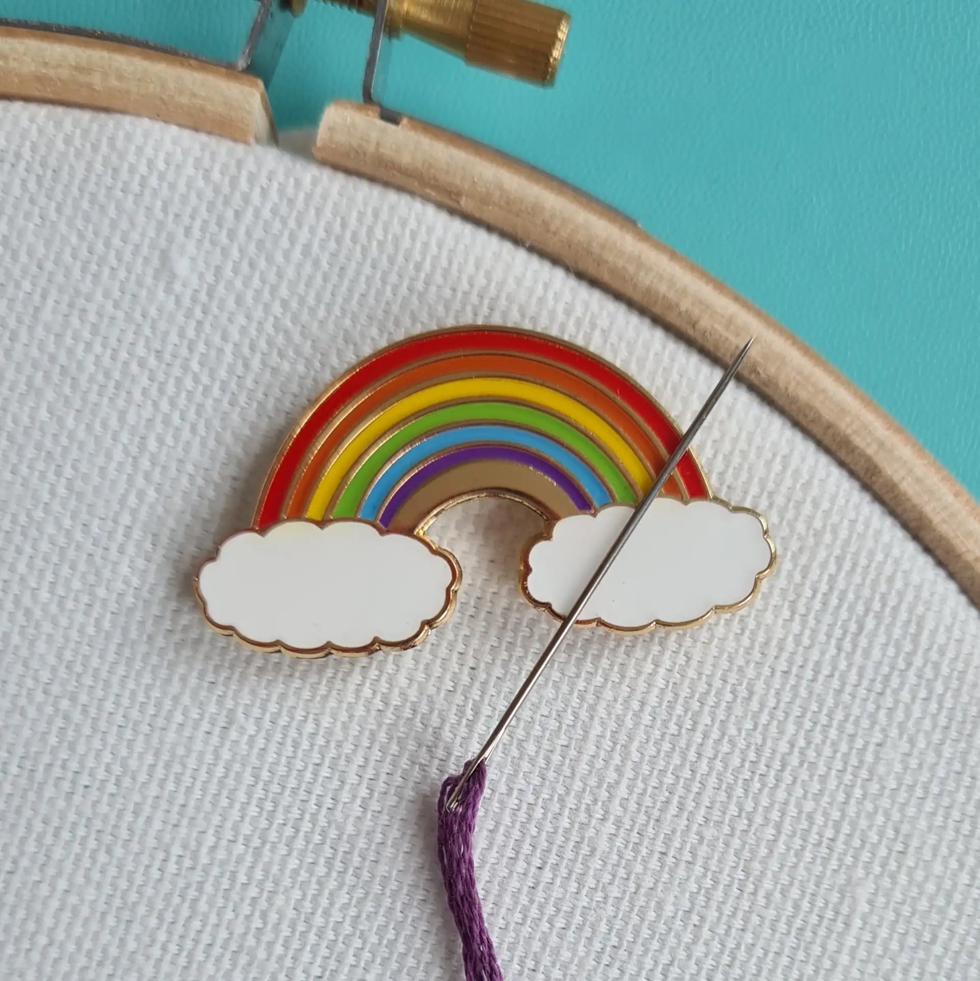Porte-aiguille magnétique - Arc-en-ciel
