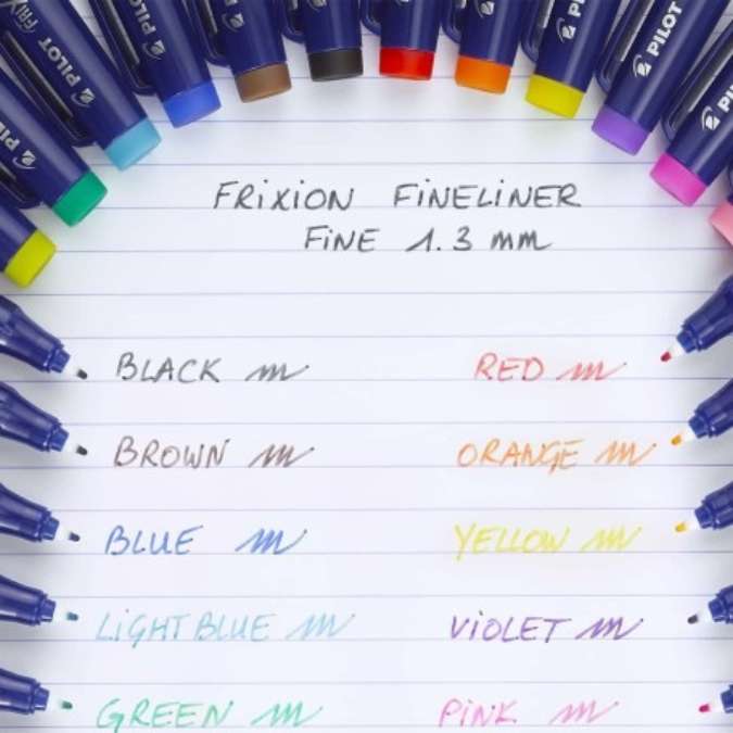 Frixion Fineliner Black erasable pen
