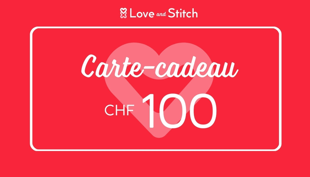 Love and Stitch-Geschenkkarte