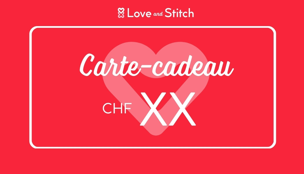Love and Stitch-Geschenkkarte