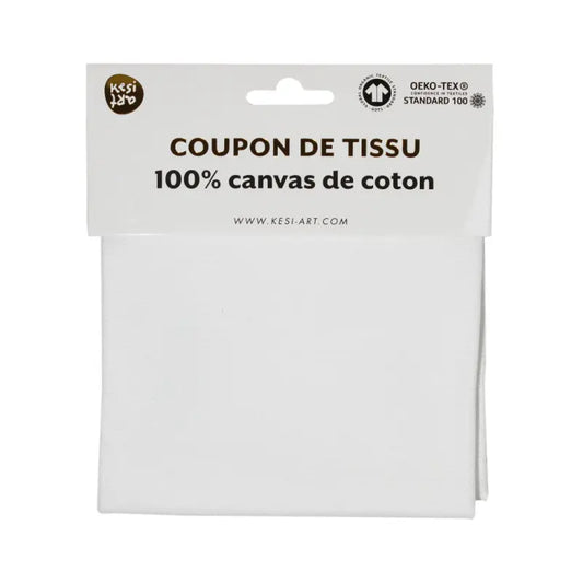 White cotton canvas coupon