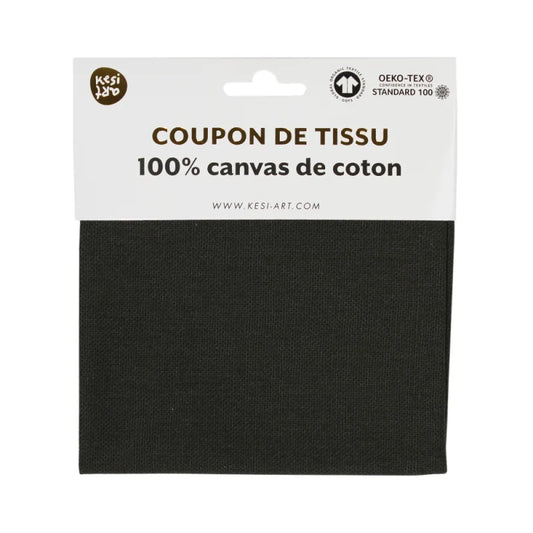 Cotton canvas coupon Charcoal