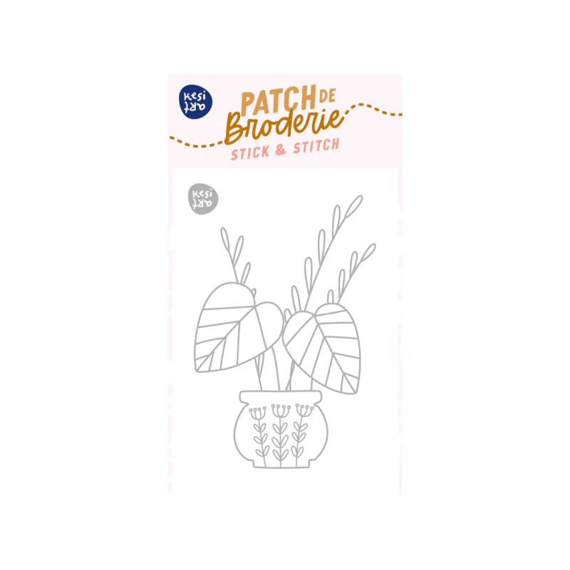 Patch de broderie - Vase fleuri